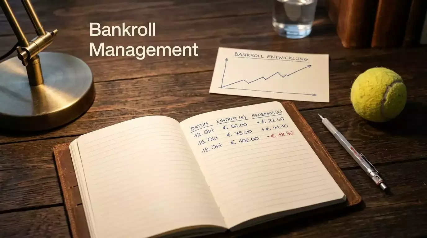 Bankroll Management Berechnung mit Kelly-Kriterium für Sportwetten auf Tennis