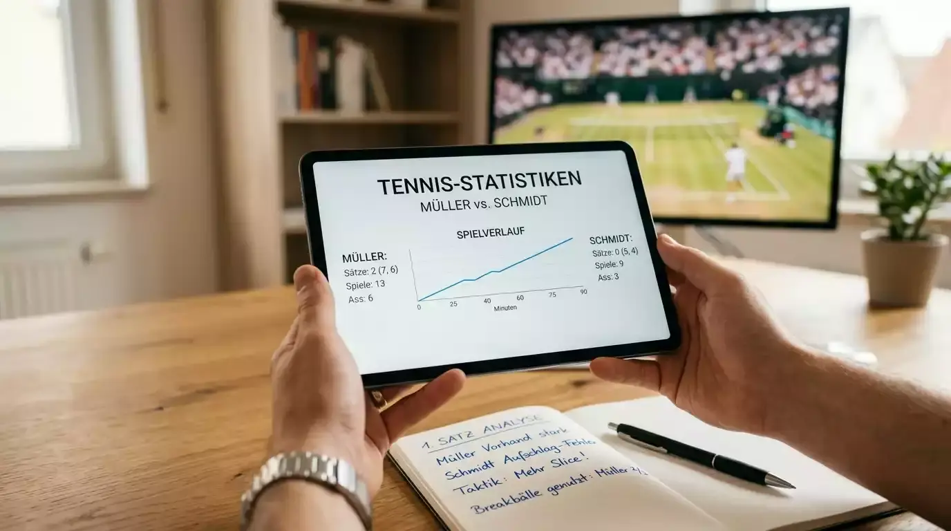 Tennis-Wetten-Analyse: systematische Vorbereitung vor dem Match mit Statistiken